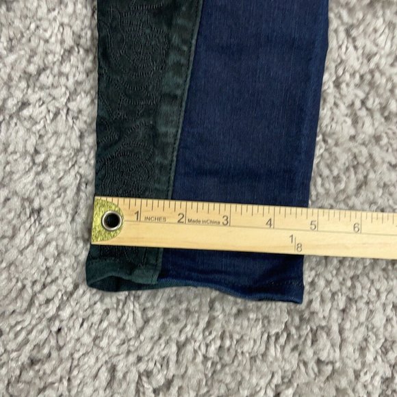 Rag & Bone Riding Jodhpurs Jeans Womens Sz 25 (27x29) Midnight Wash Lamb Leather - Picture 14 of 15